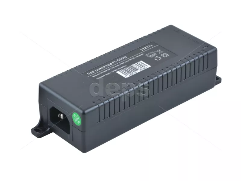 POE 802.3af/at/bt гигабитный инжектор FoxGate PI-G60W (≤ 60 Вт)