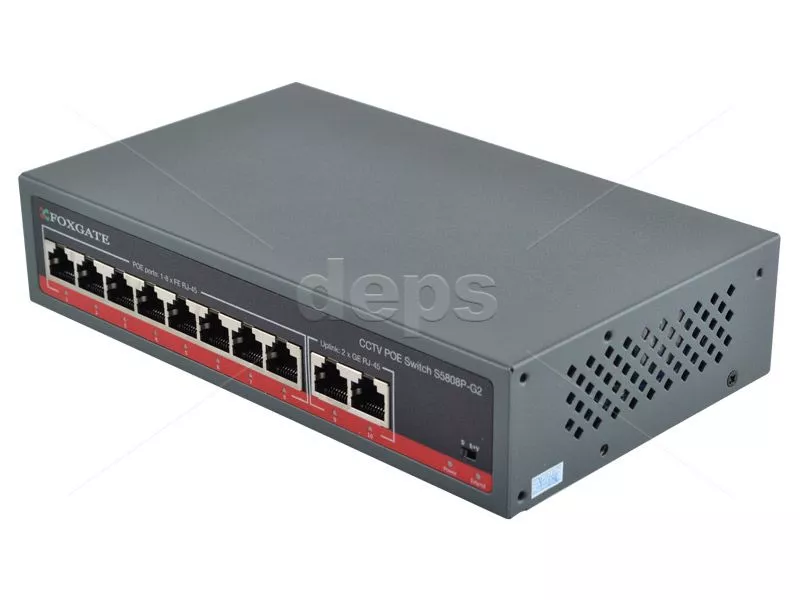 POE CCTV коммутатор FoxGate S5808P-G2