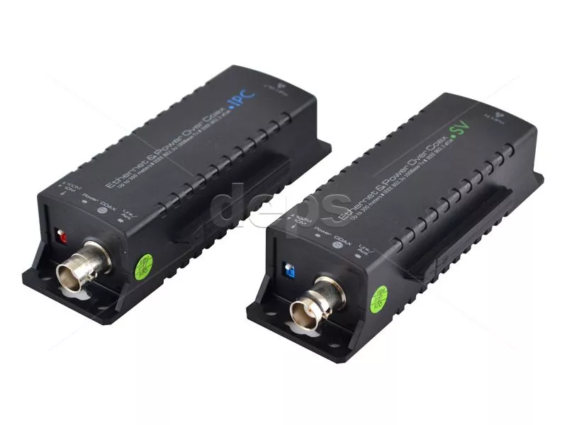PoE і Ethernet передавач сигналу по коаксіальному кабелю FoxGate EPOC-100