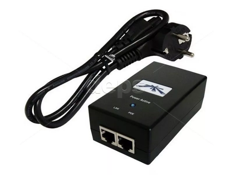 PoE-iнжектор Ubiquiti Gigabit PoE 48V/0,5A/24W (POE-48-24W-G)