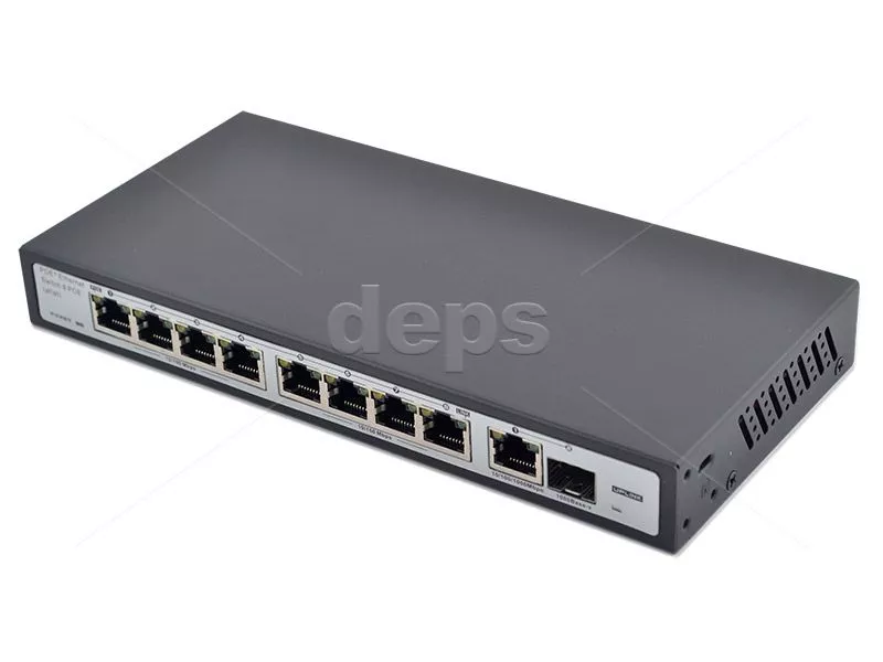POE коммутатор FoxGate S5908P-GS (LP) (8 PoE x 100 Мбит/с)