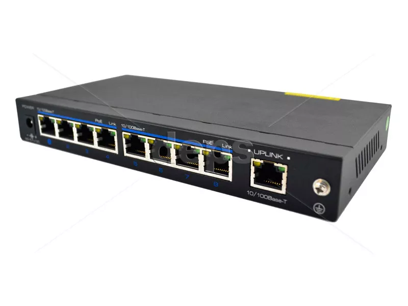 POE коммутатор FoxGate S6009 [FE: 8 x POE + 1 x RJ-45]