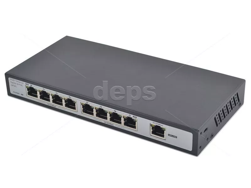 POE комутатор FoxGate S5908P-FE1 (8 PoE x 100 Мбіт/с)