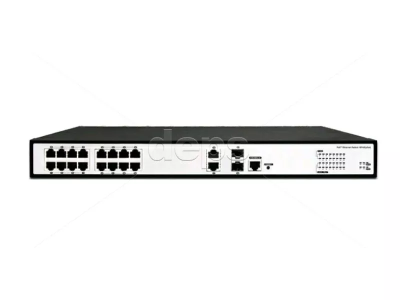 POE комутатор FoxGate S5916P-C2-WEB (200W)