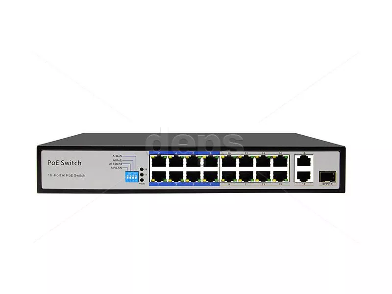 POE Watchdog коммутатор FoxGate S6016-CG-AI POE (150W)