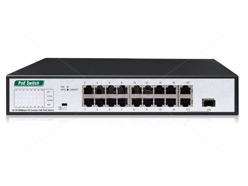 POE Watchdog коммутатор FoxGate S6016-CG-AI POE (185W) v2