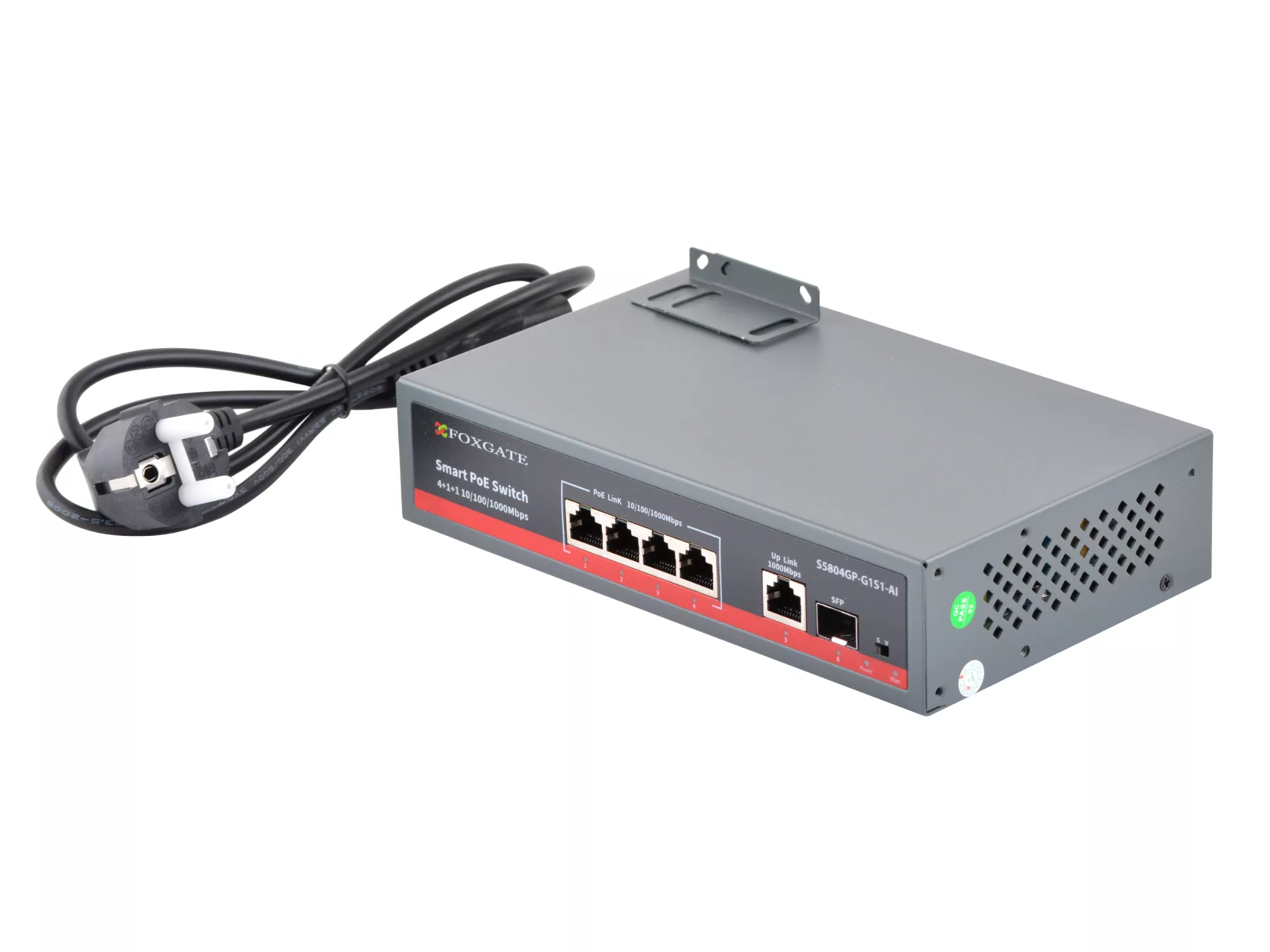 POE Watchdog комутатор FoxGate S5804GP-G1S1-AI (75W)