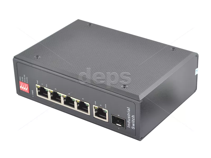 POE Watchdog комутатор FoxGate S6004-G1S1-I-AI POE (4 x FE PoE + GE: RJ-45 + SFP)