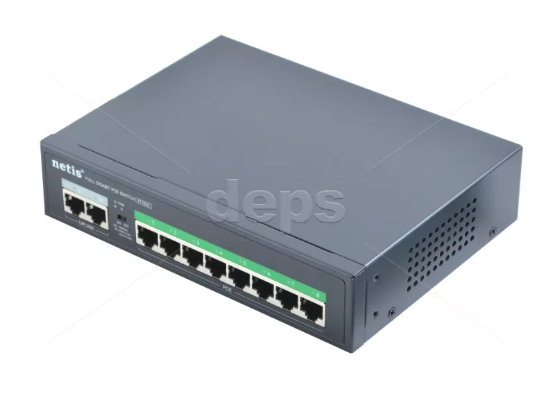 POE Watchdog комутатор Netis P110GC [GE POE: 8, GE UL: 2xRJ-45]