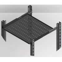 Полка 19" 1U глуб. 350-440мм, RAL 9005 Mirsan (MR.HRM1U35.01)
