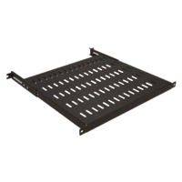 Полка 19" Mirsan 1U глиб. 525мм, регульована 525-710, RAL 9005 (MR.SBR80.01_YK)