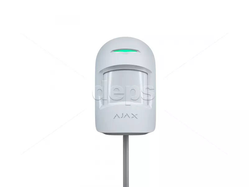 Проводной датчик движения с микроволновым сенсором Ajax MotionProtect Plus Fibra (white)