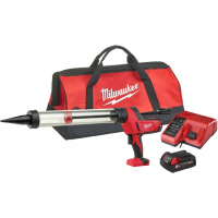 Пистолет для герметика Milwaukee C18 PCG/600T-201B 600 мл, 2Ah, сумка (4933441808)