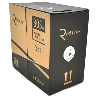 Ritar внутренний КВПЭ FTP CU cat.6 (4*2*0.56) 4p (305м)