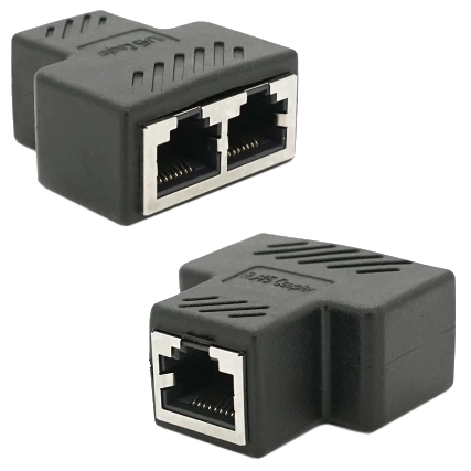 RJ45 8P8C мама / 2x мама Q100