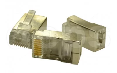 Роз'єм Cor-X RJ-45 8P8C Роз'єм RJ45 connector CAT5E solid wire, 1000 шт = 1 пач.
