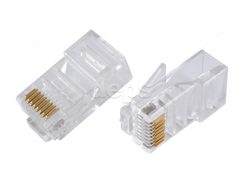 Роз'єм Cor-X RJ-45 8P8C Роз'єм RJ45 crimp plug CAT5E 8P8C UTP, 100шт=1пач