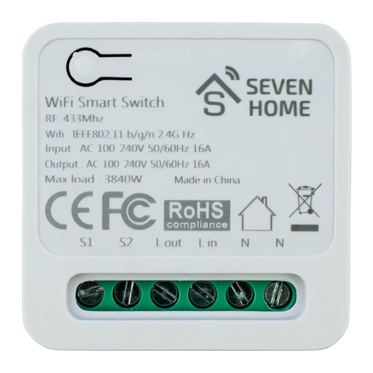 Розумне Wi-Fi реле SEVEN HOME S-7048