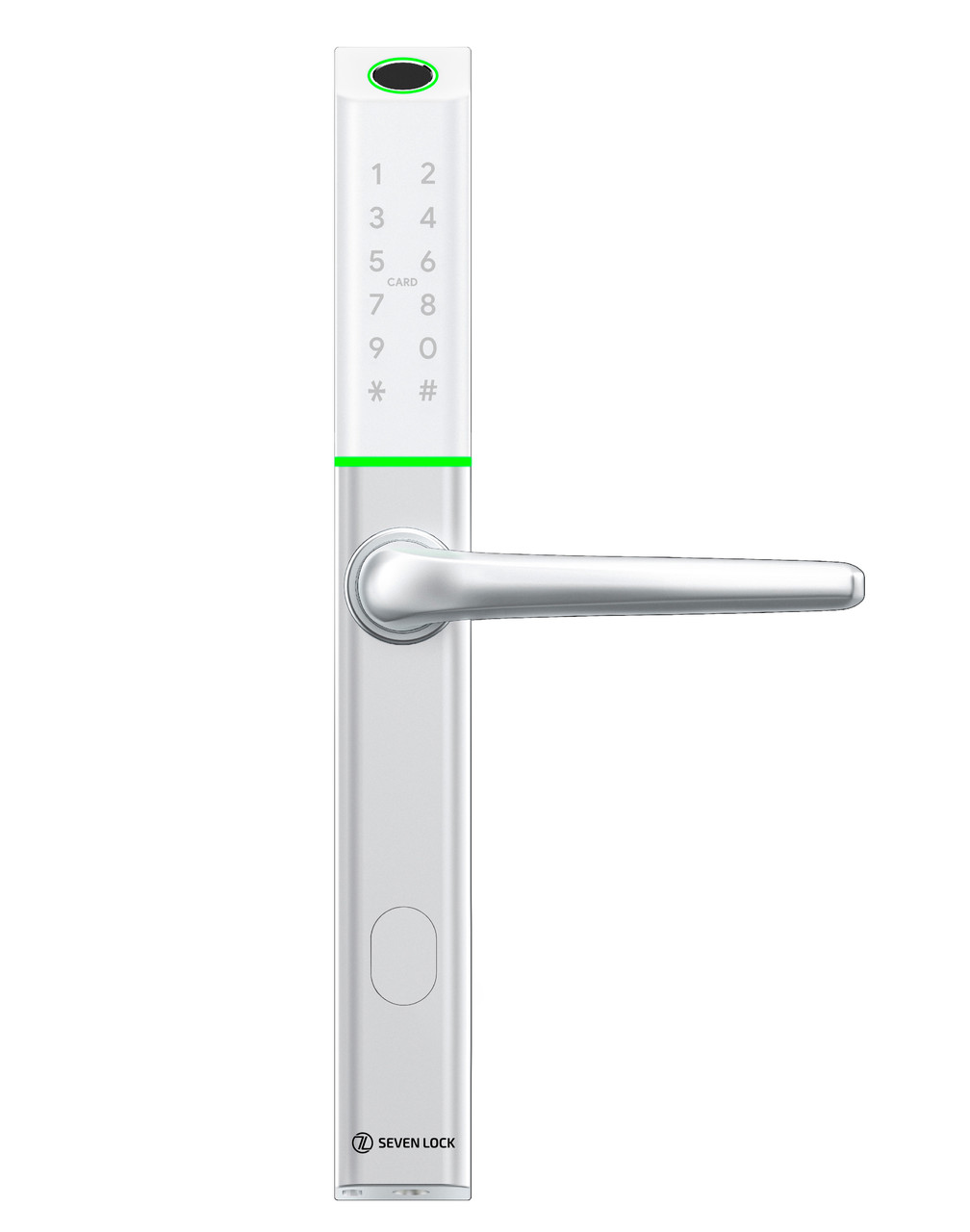 Розумний дверний біометричний замок SEVEN LOCK SL-7763BF white