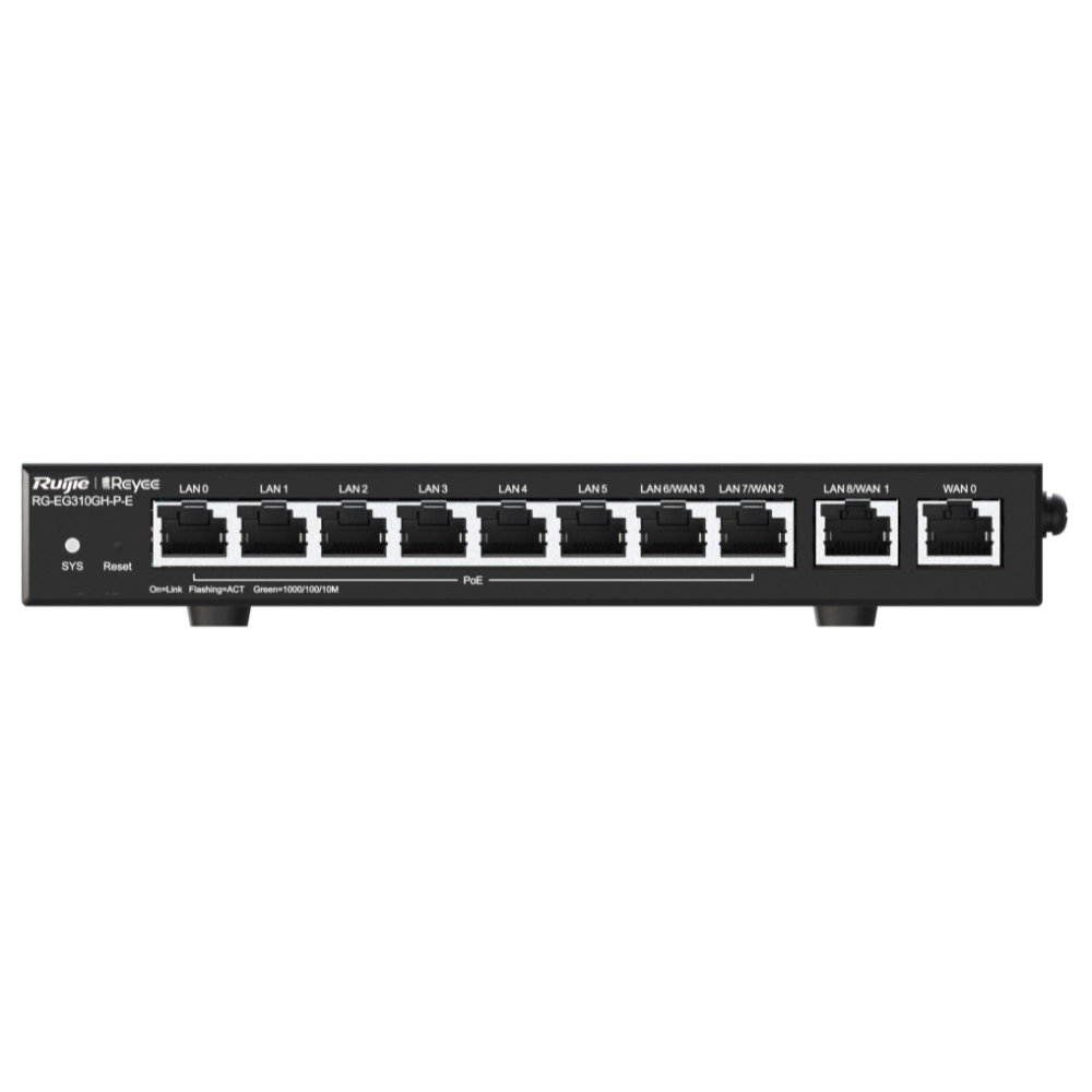 Ruijie Reyee RG-EG310GH-P-E 10-портовый PoE с облачным управлением