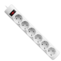 Сетевой фильтр питания Defender 153, 3 m, 6 роз, white (99490)