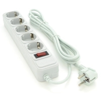 Сетевой фильтр питания Maxxter MSP5-G-10G, 5 роз, 3 м, Gray (MSP5-G-10G)