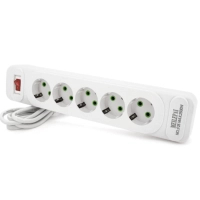 Сетевой фильтр питания Meilepai F25, 5 роз EU White (F25-White)