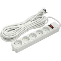 Сетевой фильтр питания PowerPlant 10 м, 5 розеток (JY-1056/10) (PPSA10M100S5)