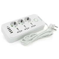 Сетевой фильтр питания Voltronic F07U, 6 роз (3 EU+3 Universal), 4USB White (F07U-White)