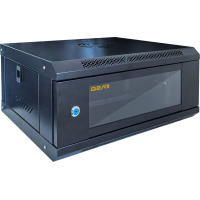 Шафа настінна GEAR 4U 19'' 600x600x280 мм, black (GWMSN-4U-600-600)