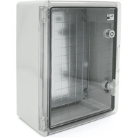Шкаф настенный ADAL PANO 400х300х170, c прозр. дверцей, IP65, Бокс ударопрочный, ABS пластик (144899 / 111517)
