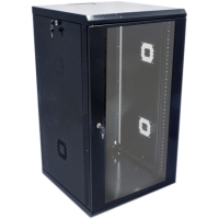 Шкаф настенный CMS 21U 19" 600х800х1040 мм (Ш*Г*В), акриловое стекло, черная (UA-MGSWA218B)