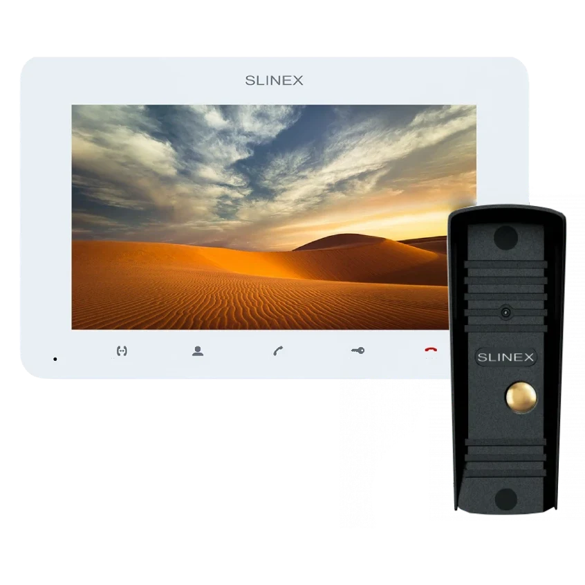 Slinex SM-07MHD белый + ML-16HD черный
