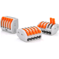 Соединитель кабеля 5-pin аналог WAGO K222-415, 15штпак Voltronic (K222-415/15)