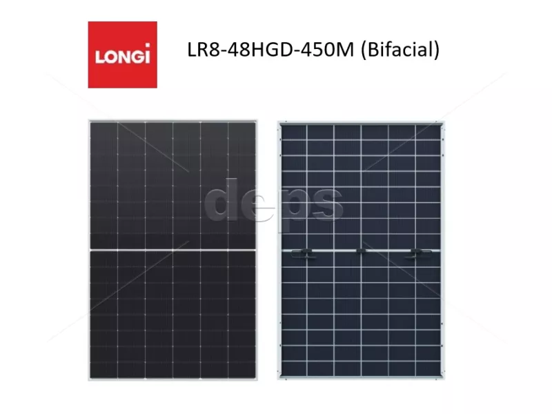 Солнечная панель Longi LR8-48HGD-445M (445W, bifacial, black frame)