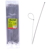 Стяжка Alloid 3.6х300мм, пластик, 100шт./уп., серый (PC-36300G)