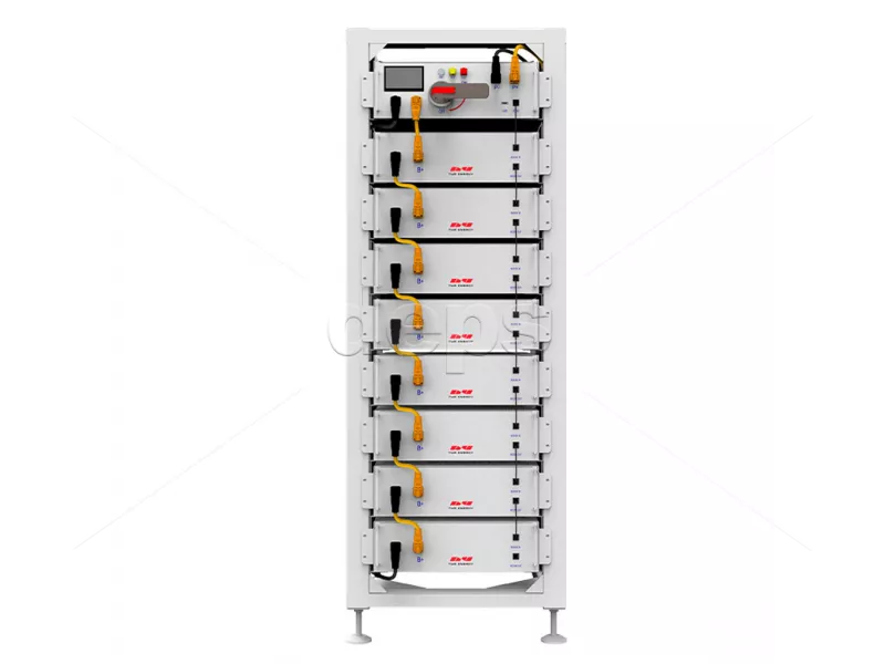 Стійка 19" Deye 3U-LRACK на 8 акумуляторних блоків та 1 блок керування кластером 3U-LRACK