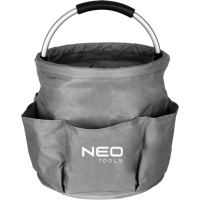 Сумка для инструмента Neo Tools садовая, 28x28x27см, до 15кг, 6 карманов, оксфорд 190г/м², серый (15-963)