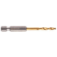 Свердло Milwaukee по металлу RedHEX HSS-G TiN. 3.3 мм, 2шт (4932471089)