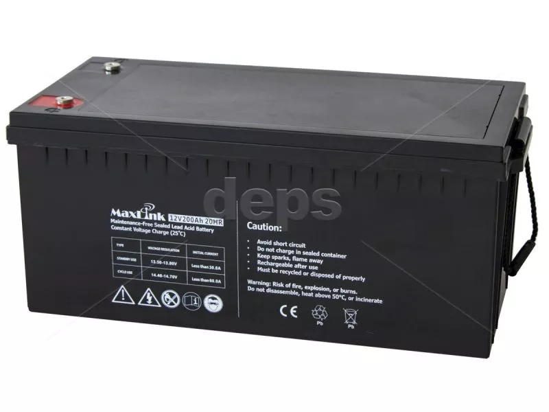 Свинцово-кислотный аккумулятор 12V 200Аh (AGM) -D