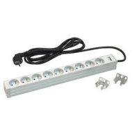Силовой блок 19" 1U, 9хShuko, вилка Shuko Zpas (W-LZI30-09-SU-000)