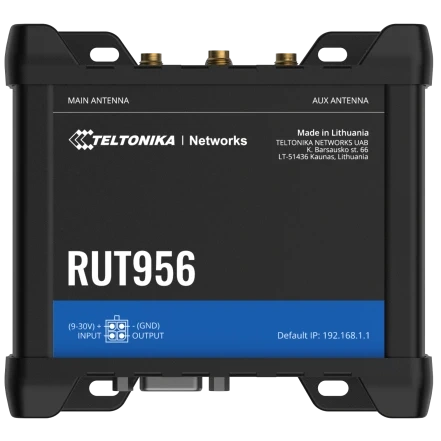 Teltonika RUT956 с 4G LTE, Wi-Fi, RS-232, RS-485