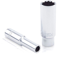 Торцевая головка Toptul 1/4" 12-гранная длинная 6мм (BAEF0806)