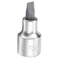 Торцевая головка Toptul шлицевая 1,2x8мм 48мм 3/8" (BCCA1208)