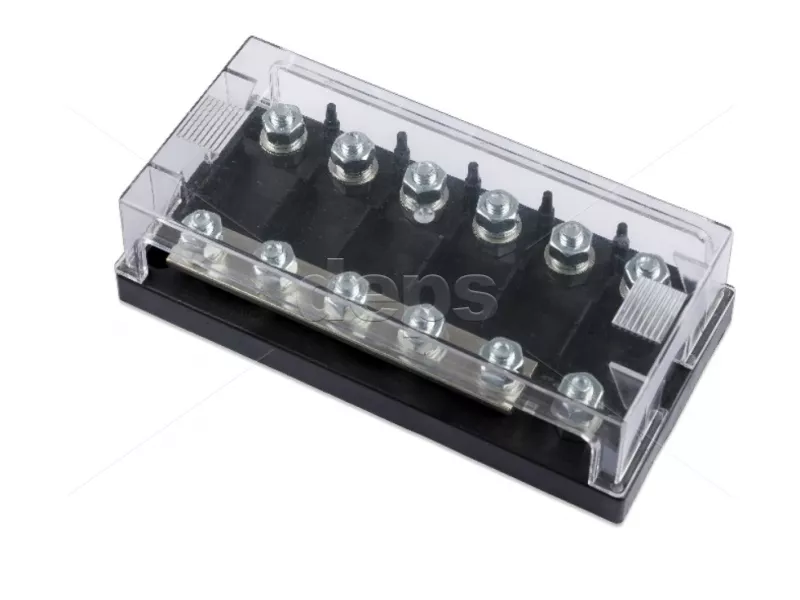 Тримач на 6 запобіжників Six-way fuse holder for Mega-fuse