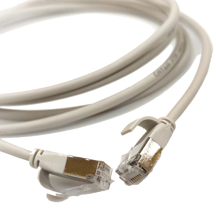 U/FTP, 0.5м, кат. 6А, 28AWG Slim, LSZH, LW