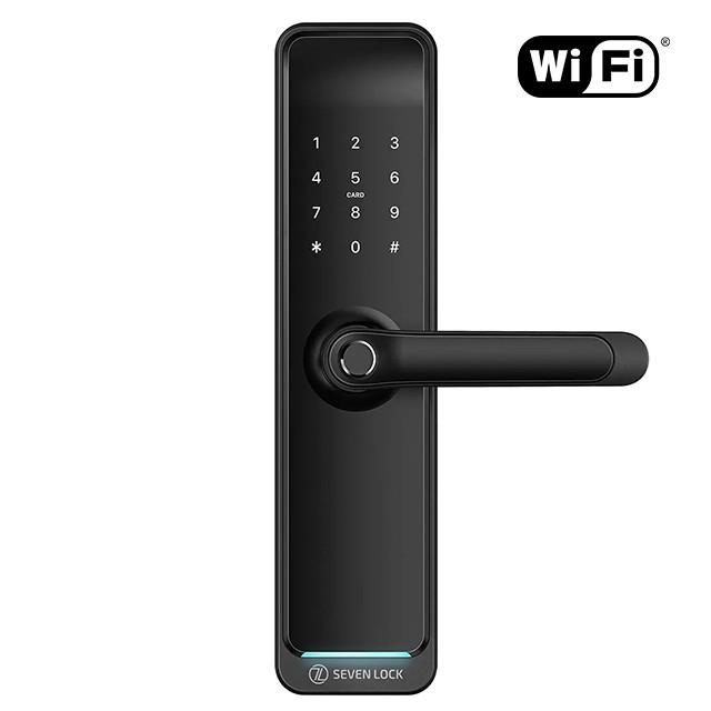 Умный дверной биометрический замок SEVEN LOCK SL-7767BFW-T