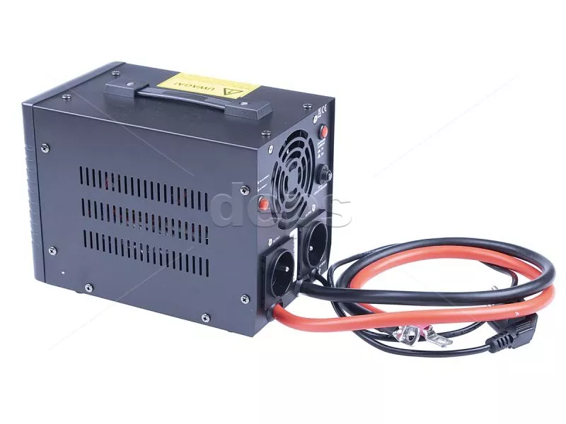 UPS-500W BLACK, 12V (pure sine wave) (500 Вт, ток заряда 5A/10A, внешняя батарея 12В)