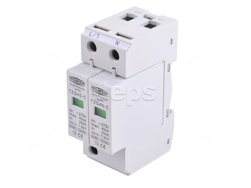 Устройство защиты от импульсных перенапряжений (УЗИП) TOMZN TZG40-C/2P 275V (AC)