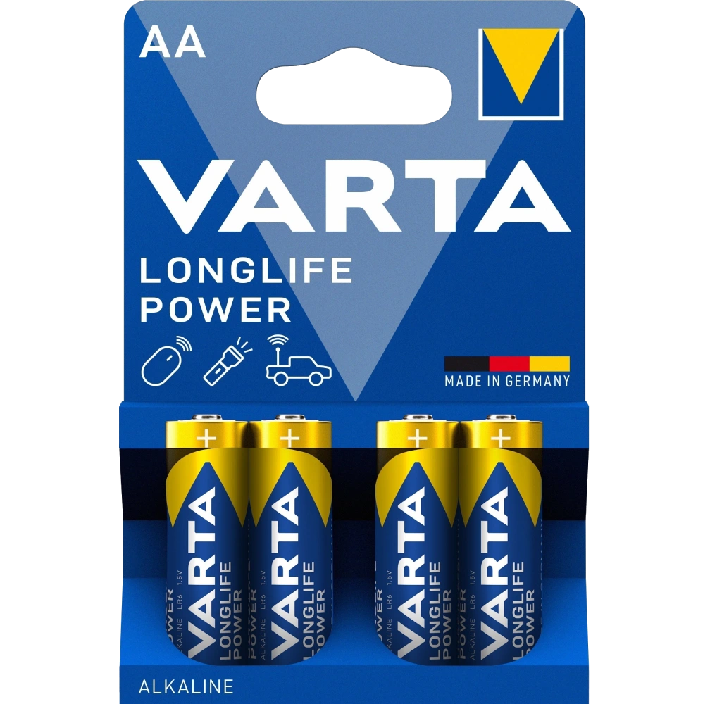 Varta AA VARTA HIGH ENERGY/LONGLIFE POWER BLI 4 ALKALINE